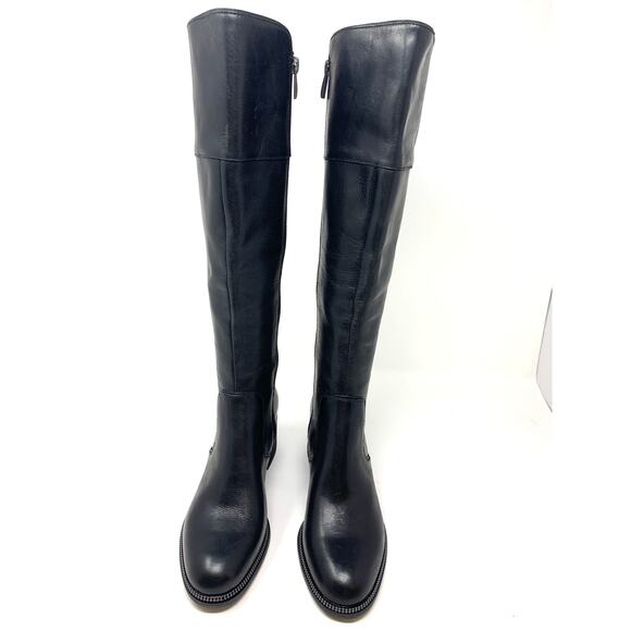 Franco Sarto Lucianna Knee High 100% Leather Boot 6 NEW - Picture 3 of 6